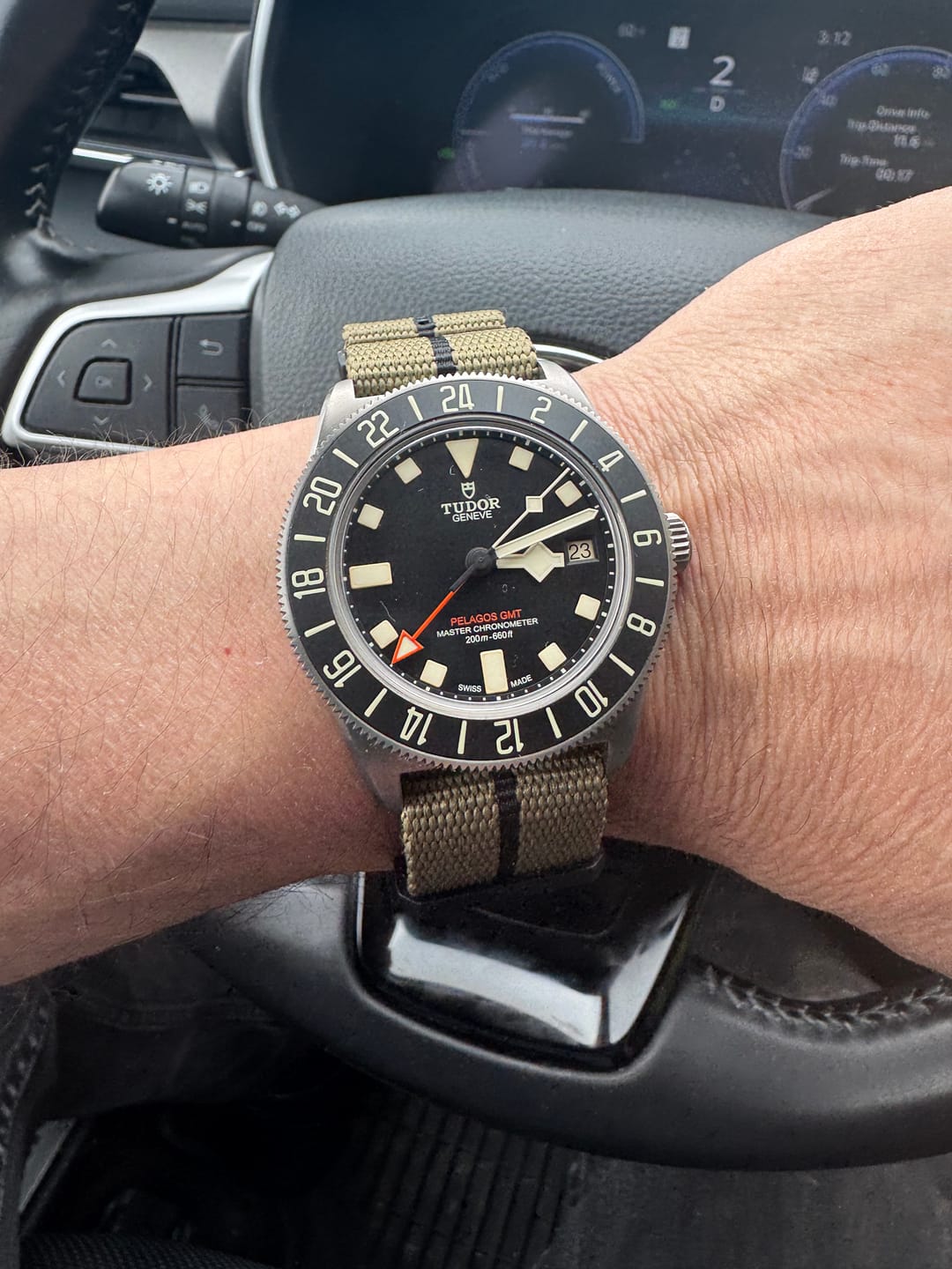 Customer photo review of Five Eye Nylon Watch Strap - PVD/Black