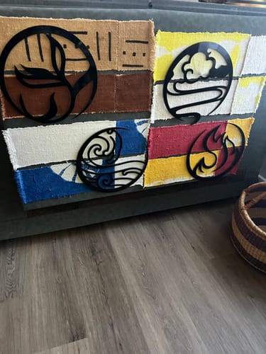 Customer photo review of Four Elements Alternative - Metal Wall Art