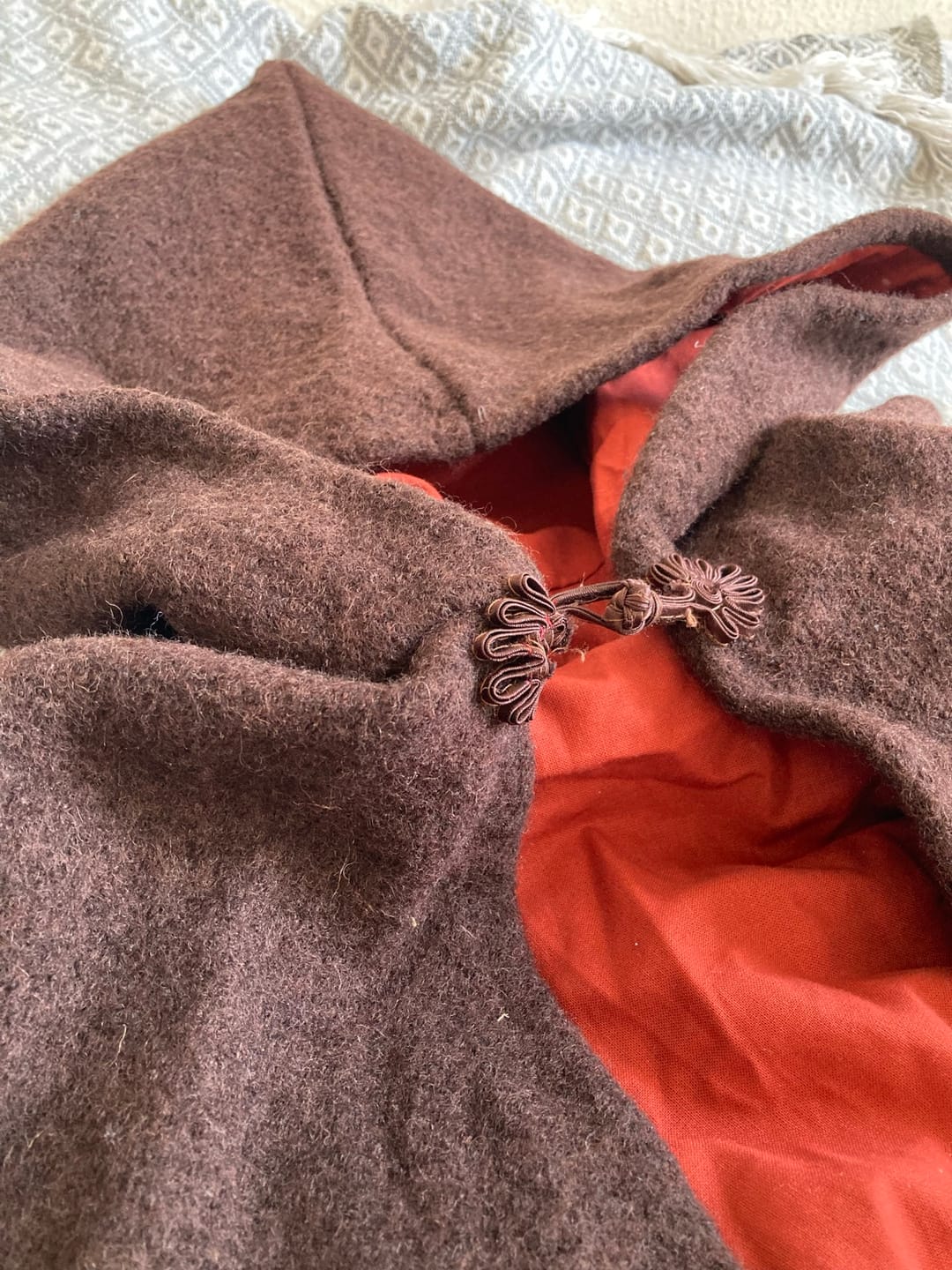 Customer photo review of Plain 100% Boiled Wool Fabric