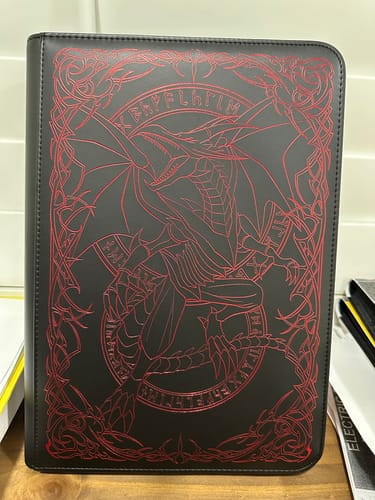 Customer photo review of Black Dragon of Destruction - 9-Pocket Trading Card Binder