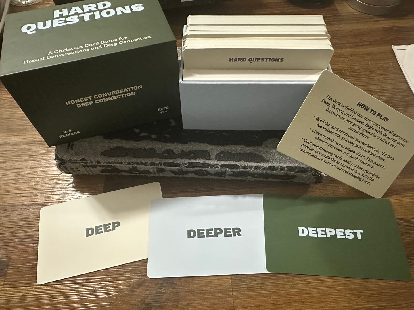 Customer photo review of Hard Questions: Christian Game