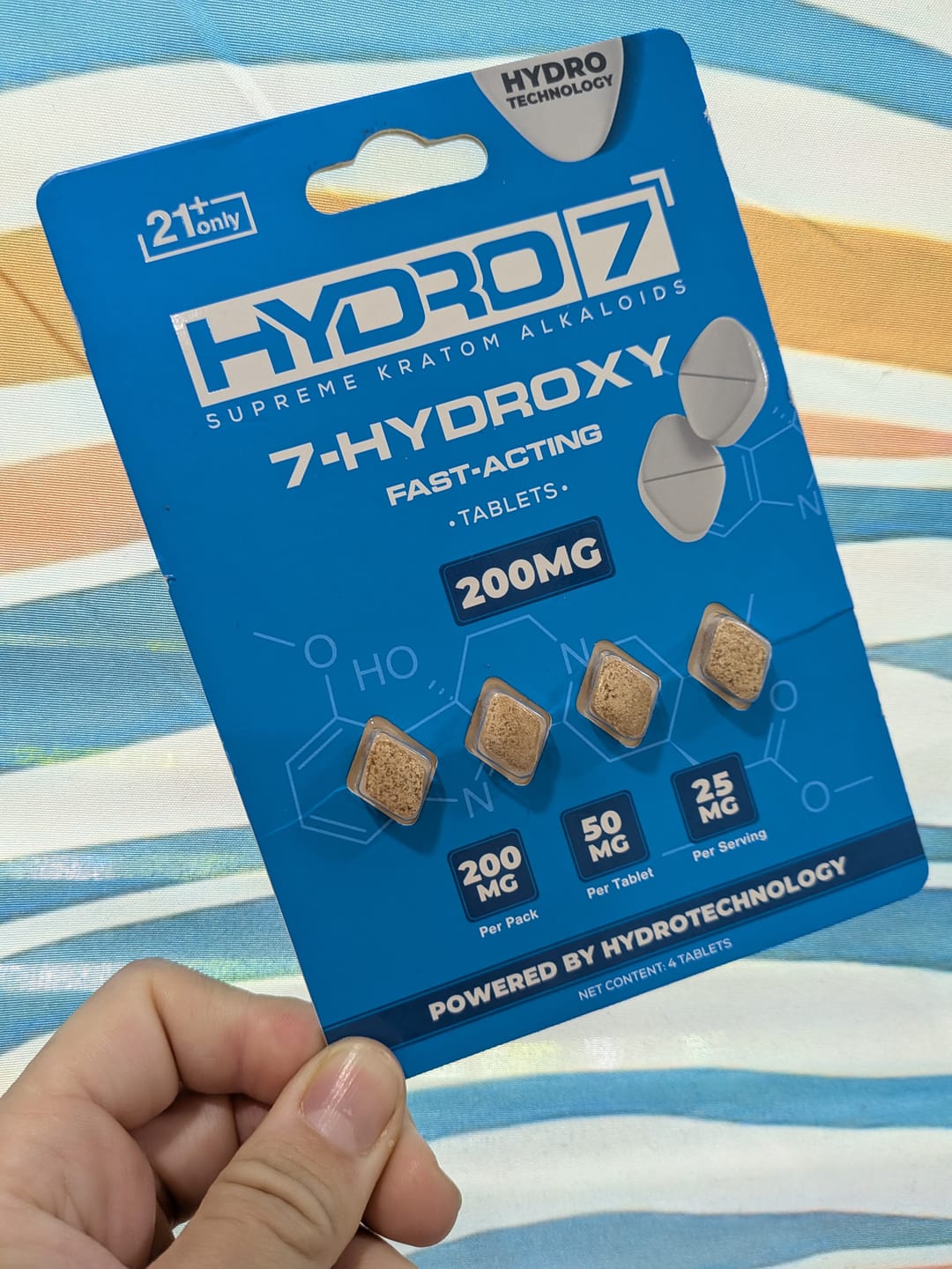 Customer photo review of 7-Hydroxy Tablets - 50MG (4 Count) 200MG