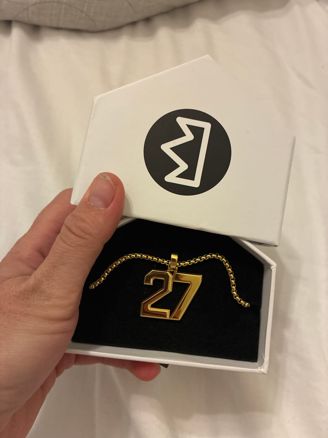 Customer photo review of Box Chain (Gold)