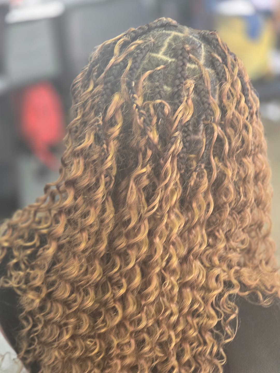 Customer photo review of Mane Concept Pristine Micro Crochet 100% Human Hair Pre-Looped Braid - PRHC107 / PRHC103 WATER WAVE 14/18"