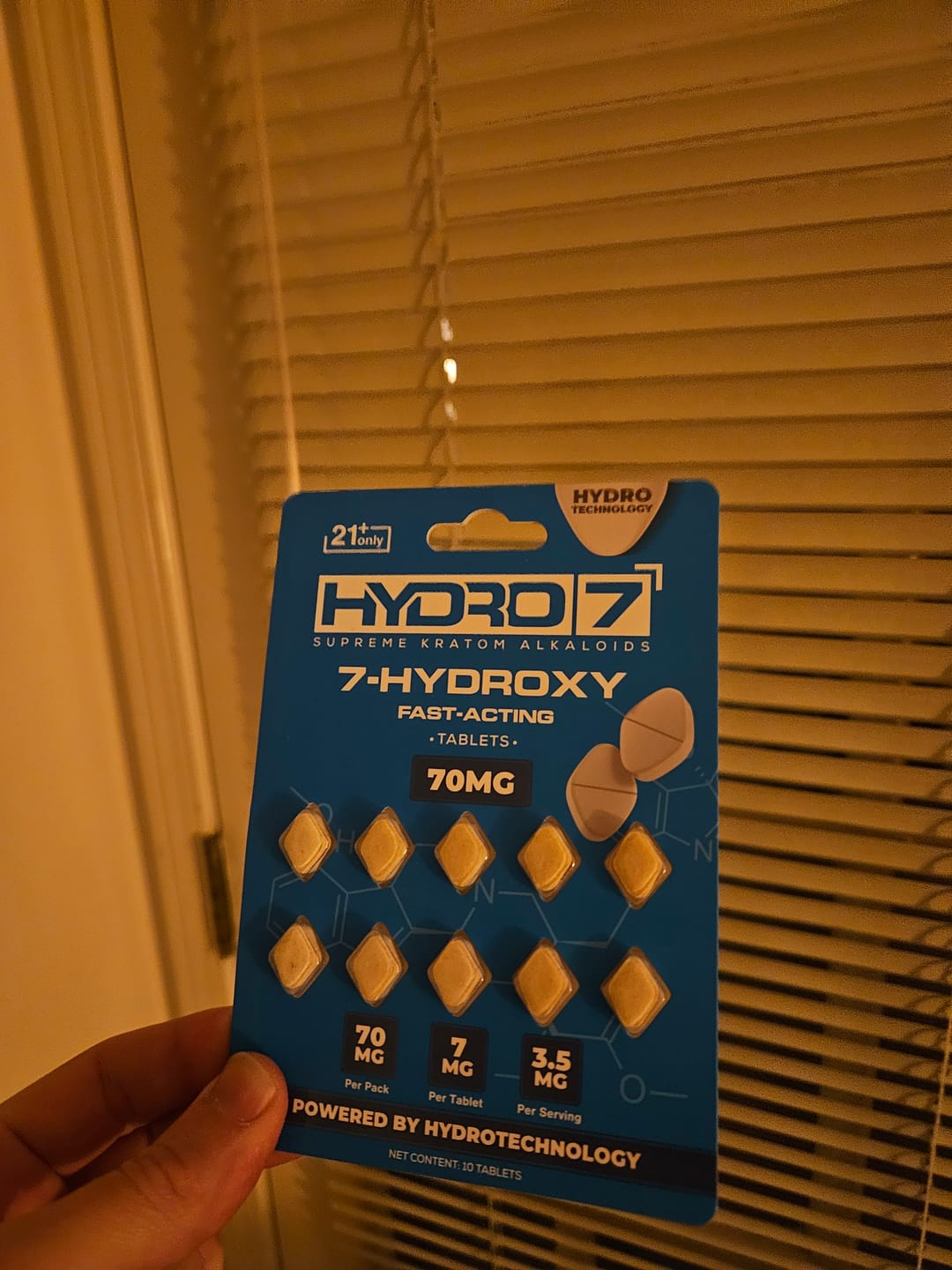 Customer photo review of 7-Hydroxy Tablets - 7MG (10 Count) 70MG