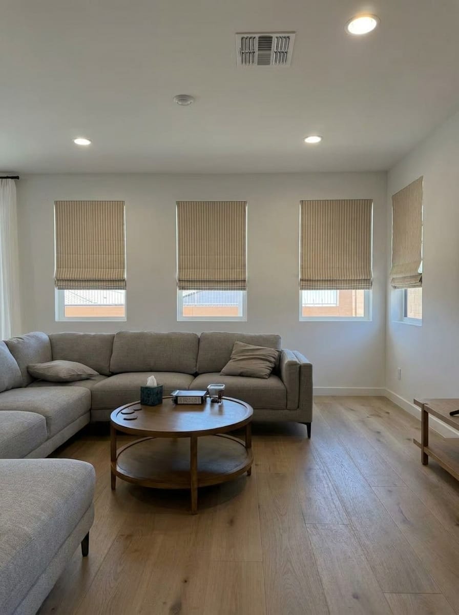Customer photo review of Zaria Custom Roman Shades