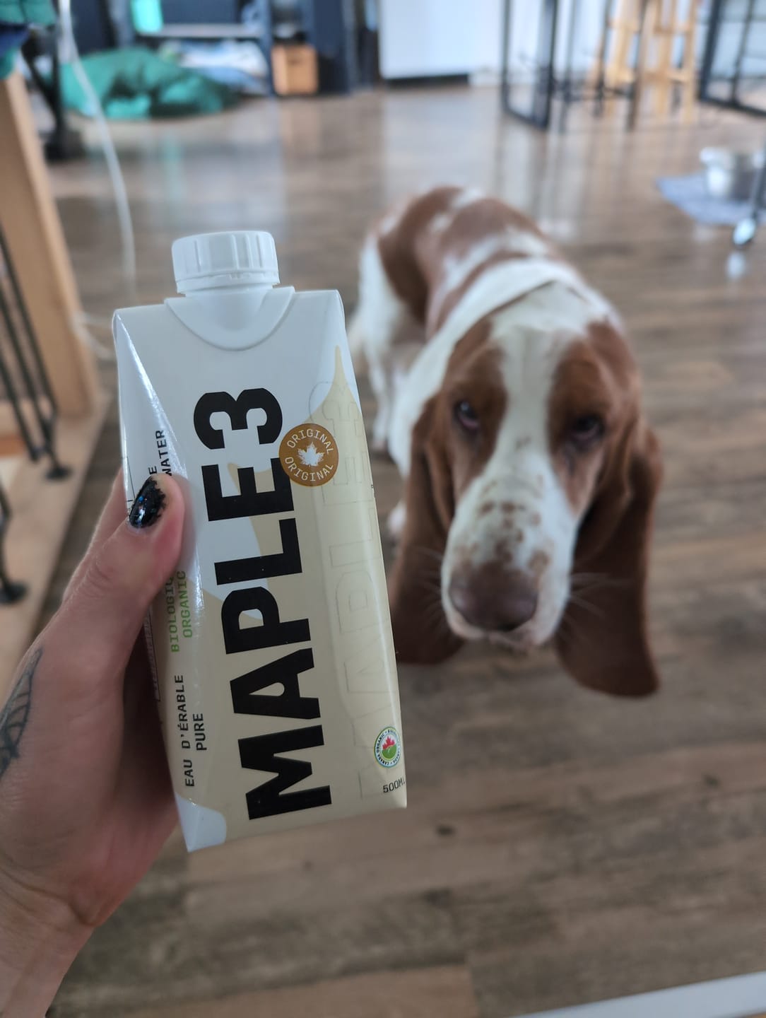 Customer photo review of Pure Organic Maple Water