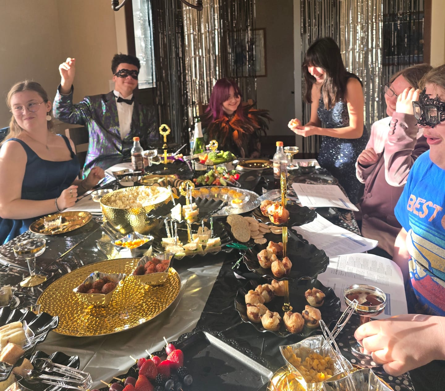 Customer photo review of Masquerade Ball/Carnival Murder Mystery Host Your Own Game Kit