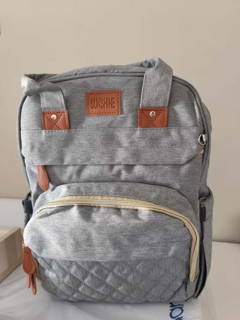 Customer photo review of Wickeltasche Rucksack 3 in 1 | Babybett Tasche Faltbar