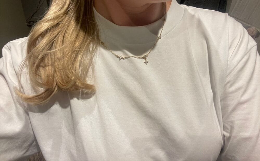 Customer photo review of Vera Dainty Necklace