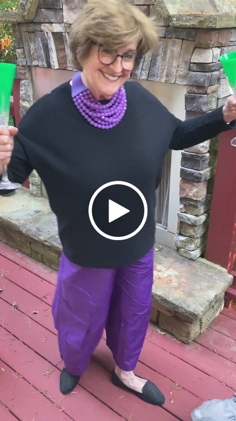 Customer video review of Swish Wide Cargo Pants, Amethyst