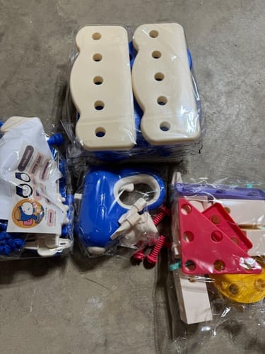 Customer photo review of Montessori Kids Tool Box Set – DIY Building Toy Kit with 200+ Pieces