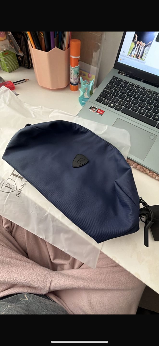 Customer photo review of The Wash Bag Blue