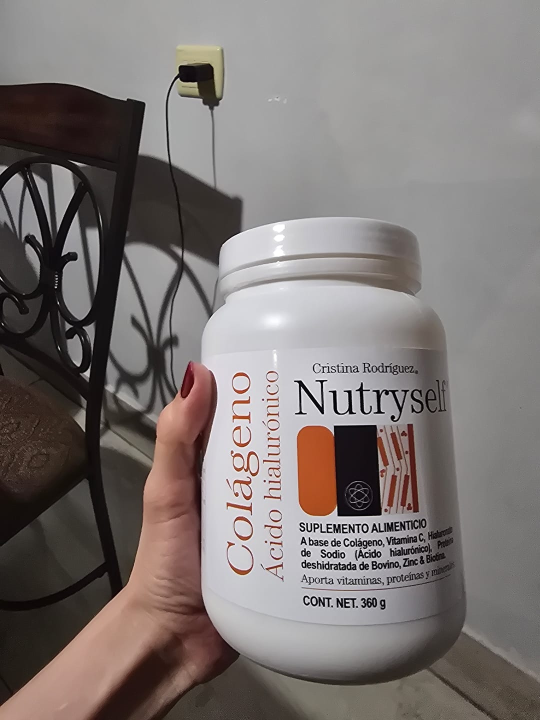 Customer photo review of Nutryself ® (Colágeno-Ácido hialurónico)