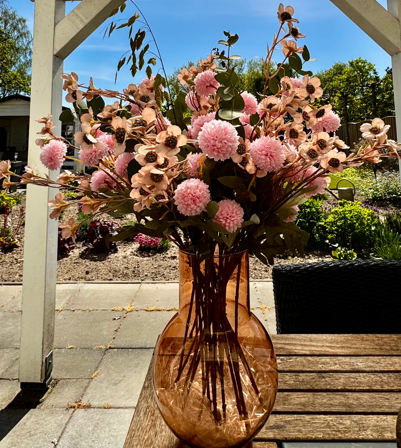 Customer photo review of Wax Arrangement - Roze