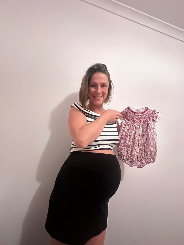 Customer photo review of Scarlet Petal Bishop Romper