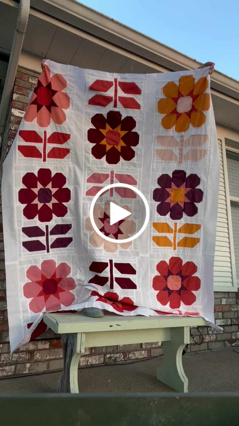 Customer video review of Daisy Mae Precut Quilt Kit Featuring Moda Bella Solids