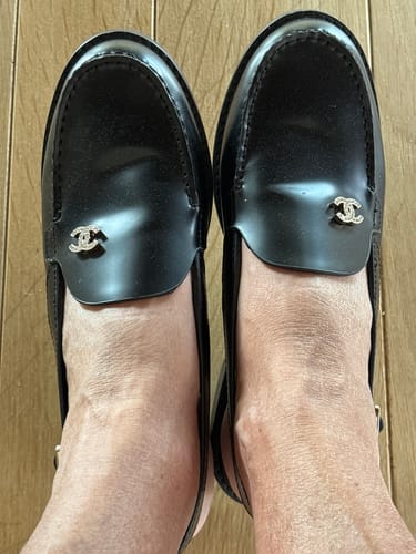 Customer photo review of CC 25C Slingback Loafer Black Patent Leather
