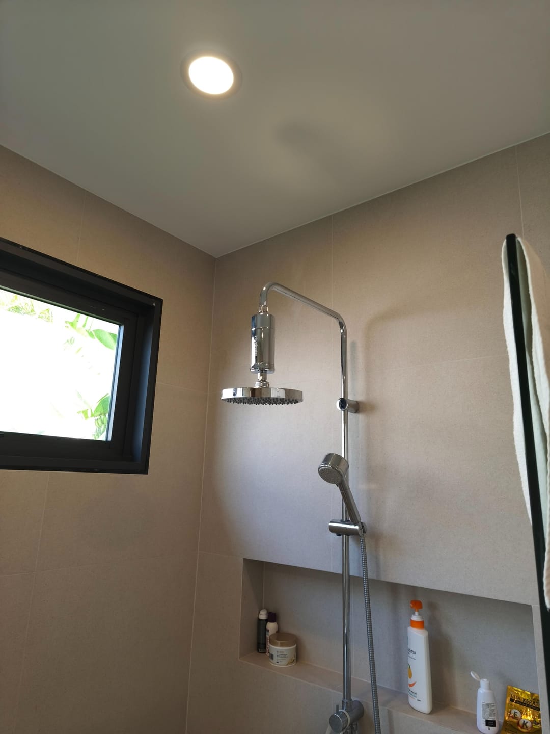Customer photo review of Shower Filter NZ | NaturaWai - Chlorine Removal for Skin & Hair