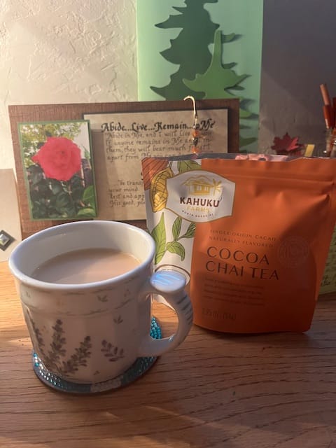 Customer photo review of Cocoa Chai Tea