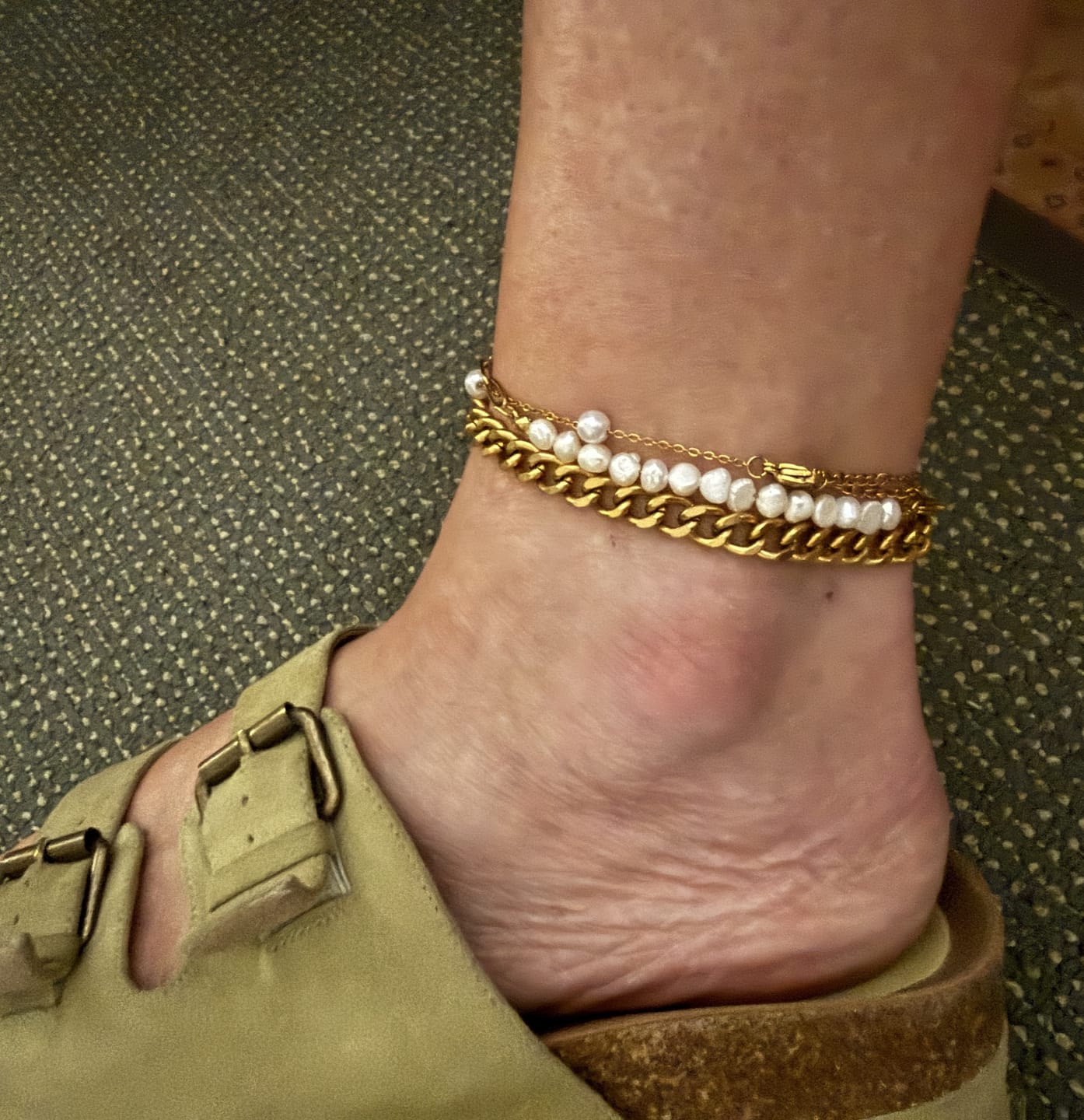Customer photo review of Cali Pearl Anklet (Bundle)