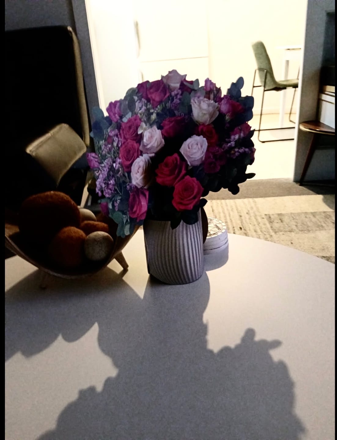 Customer photo review of Rosy Radiance Pop-Up Bouquet