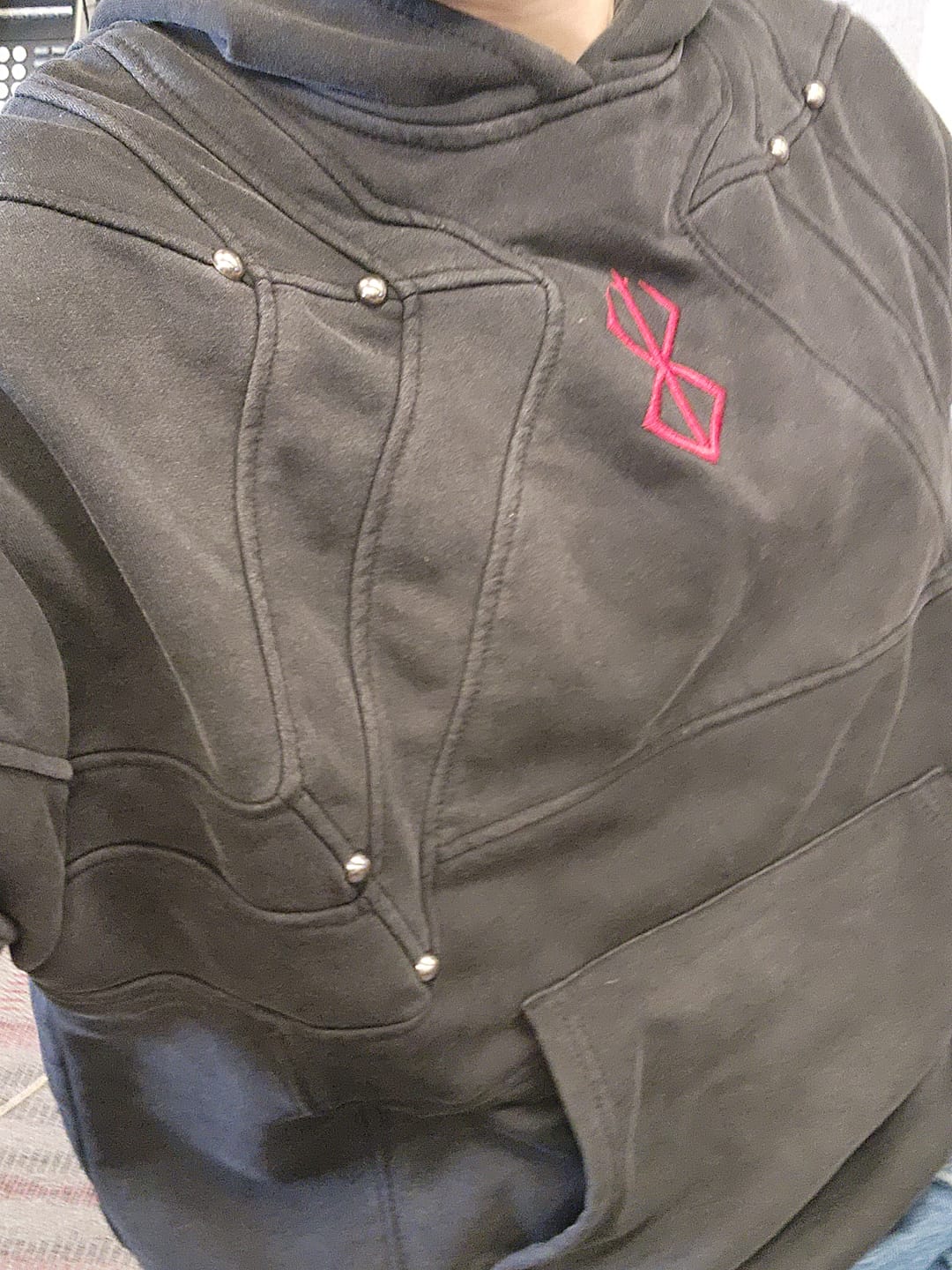 Customer photo review of Tormented Armor Hoodie