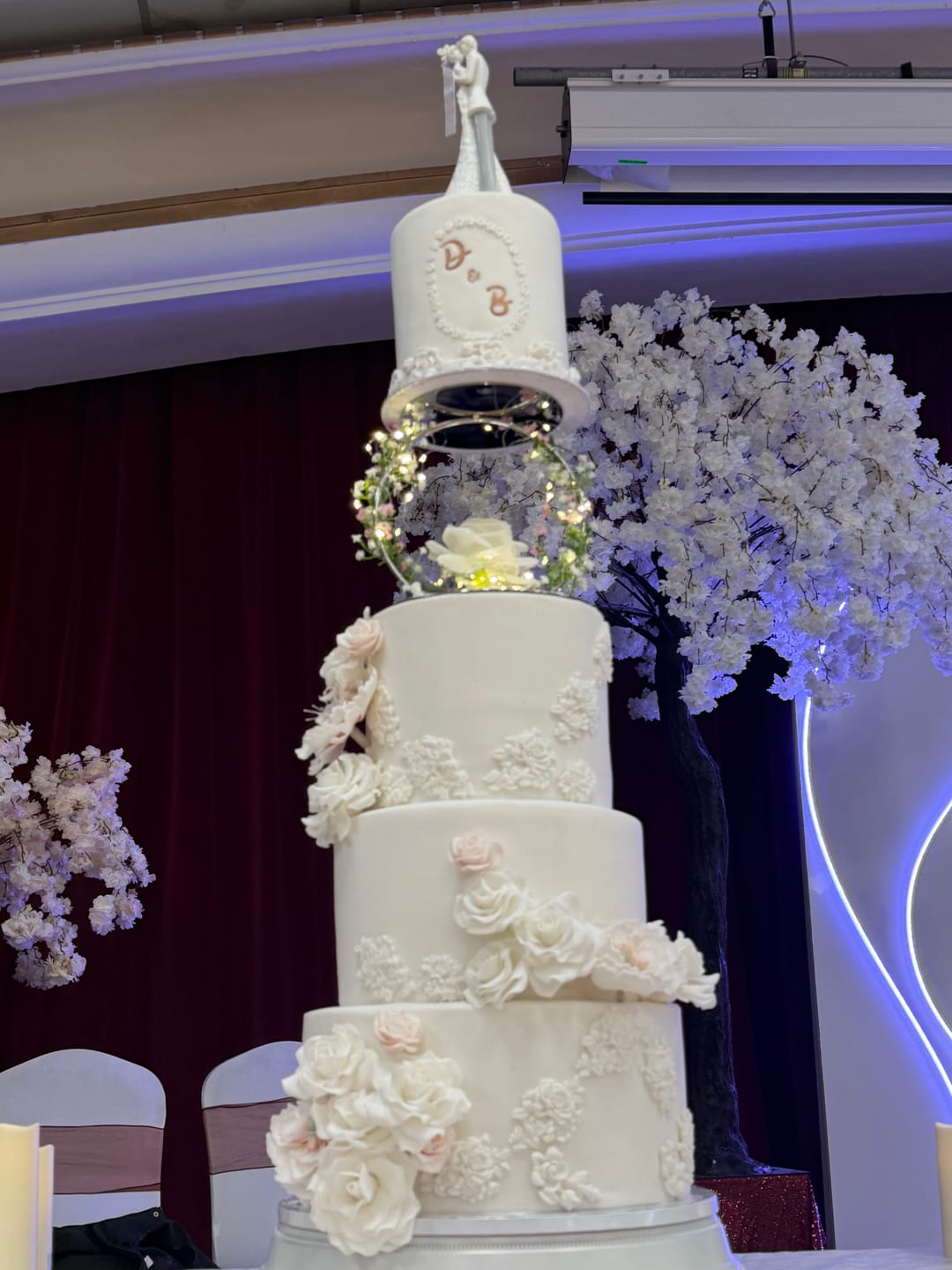 Customer photo review of The Original Hoop Tier Cake Separator