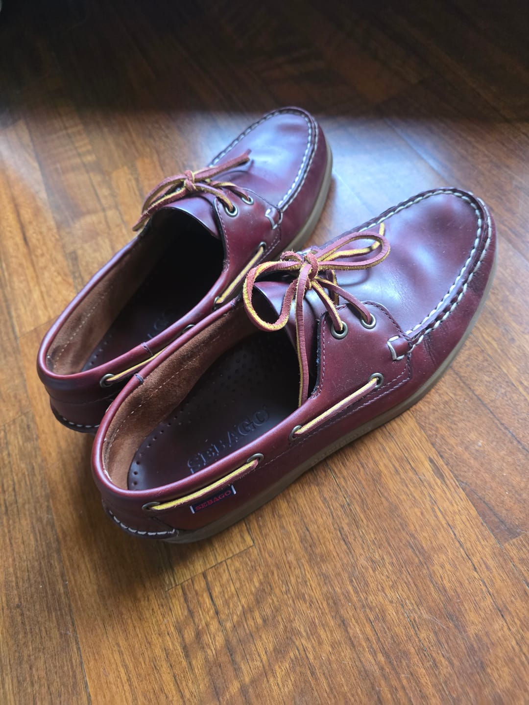 Customer photo review of DOCKSIDES PORTLAND WAXED BROWN-HONEY