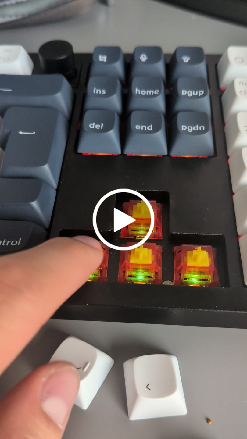 Customer video review of KEYGEEK Y2 LINEAR SWITCH FACTORY LUBED (10PCS)