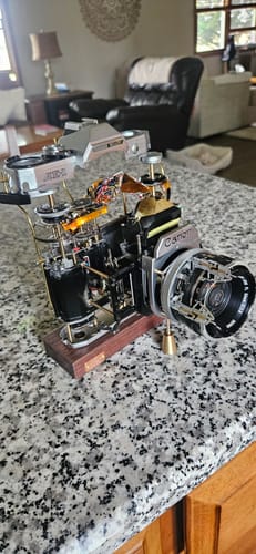 Customer photo review of Disassembled Mechanical Film Canon AE-1 Camera , Home Decor, Camera Art