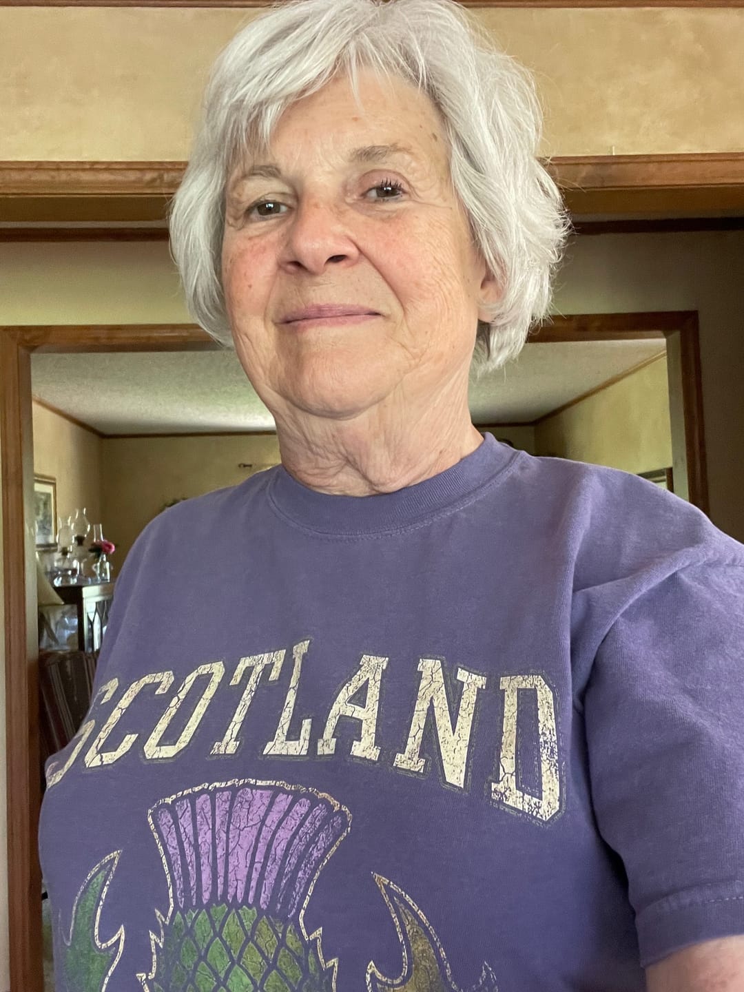 Customer photo review of Scotland Distressed Thistle T-Shirt