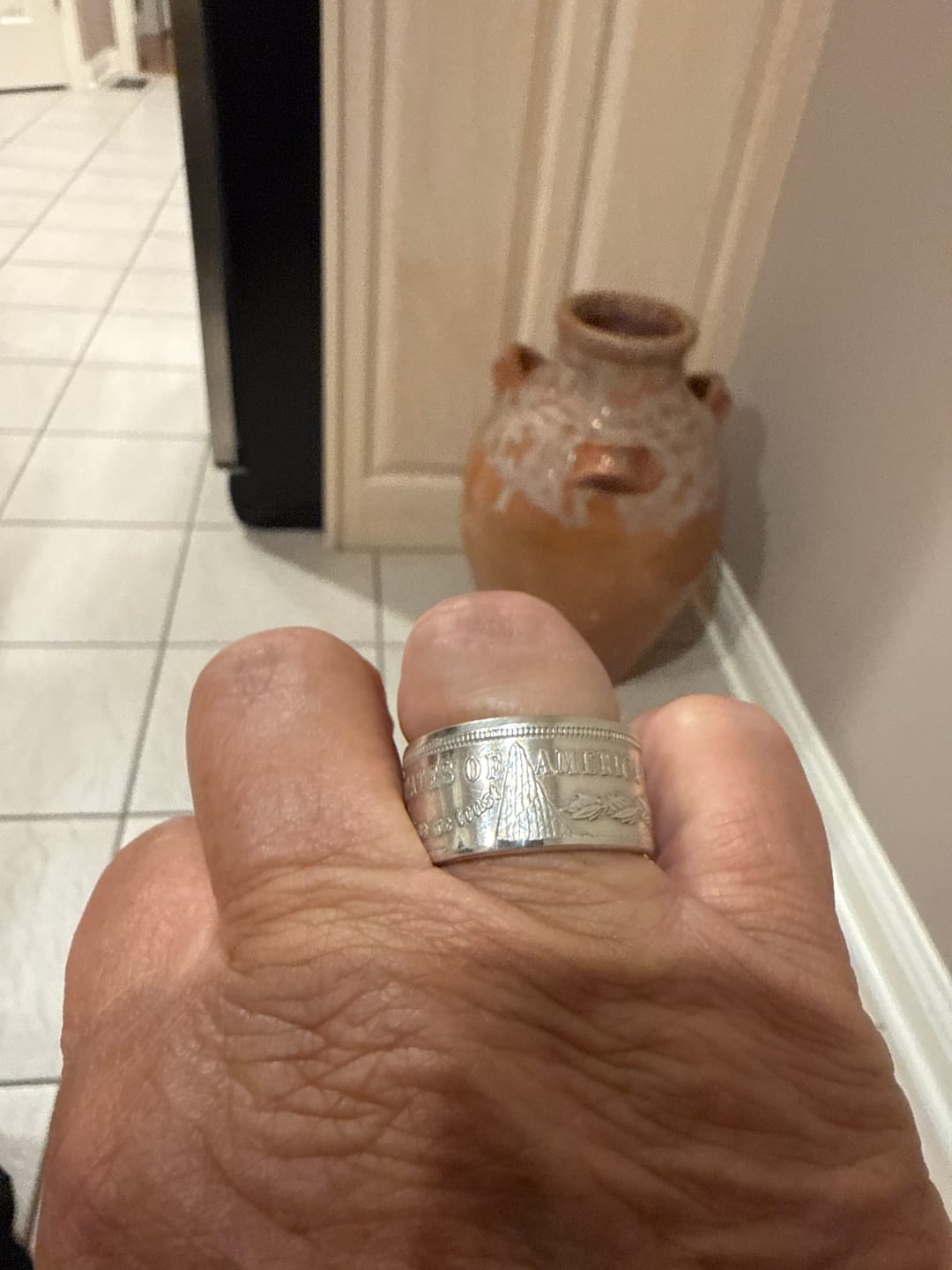 Customer photo review of Morgan Silver Dollar Coin Ring
