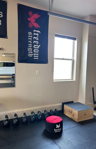Customer photo review of Freedom Strength banner