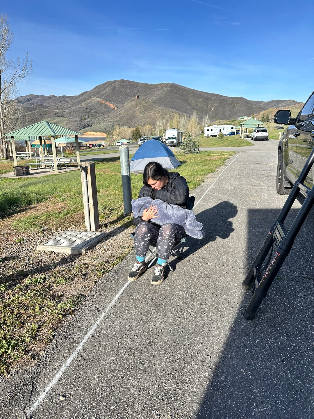 Customer photo review of Merino Wool Nursing Long Sleeve Top