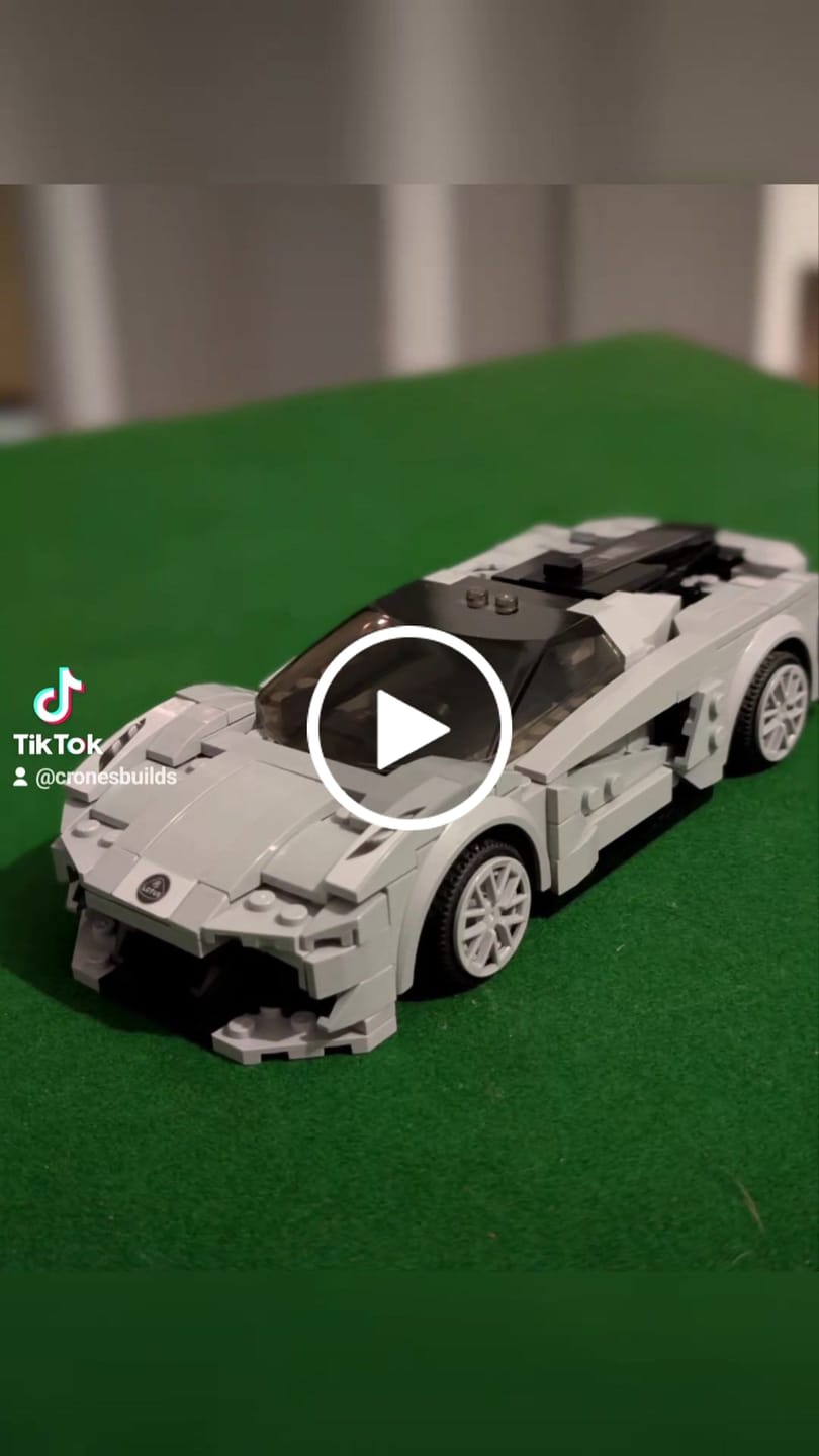 Customer video review of Lotus Evija Sports Car 1:20 Brick Model by CaDA