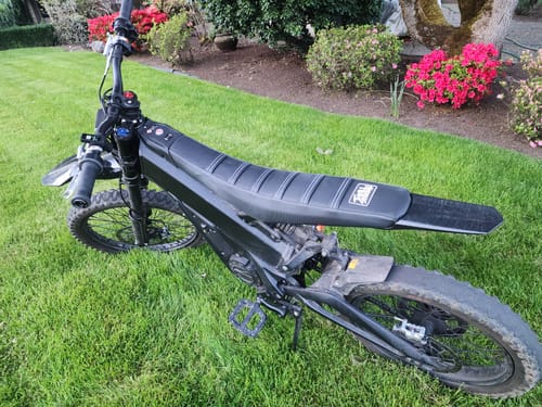 Customer photo review of Custom Seat Cover: Talaria XXX