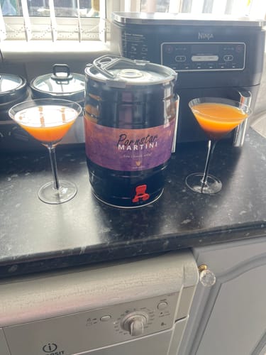Customer photo review of Pornstar Martini 5L Cocktail Keg