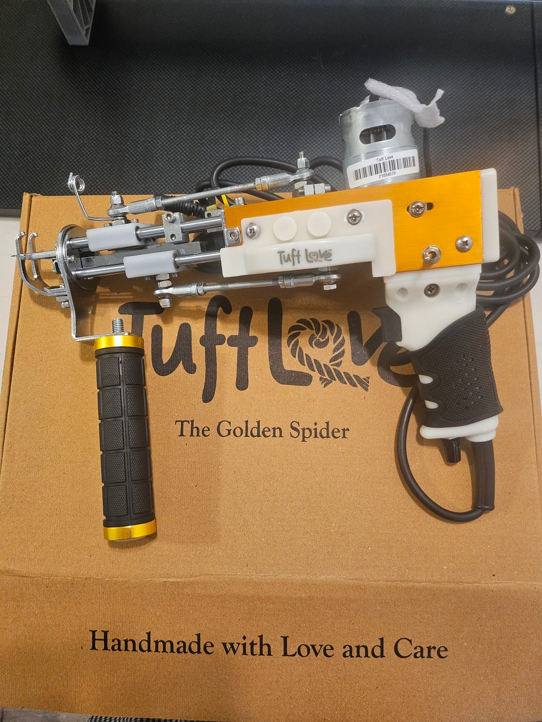Customer photo review of The Spider — Cut & Loop Pile Tufting Machine