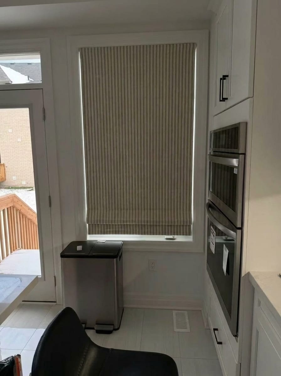 Customer photo review of Zaria Custom Roman Shades