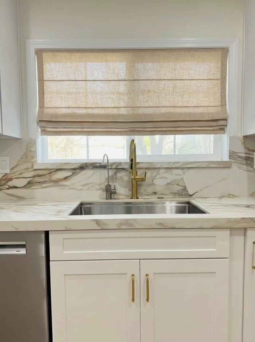 Customer photo review of Jessa Custom Roman Shades