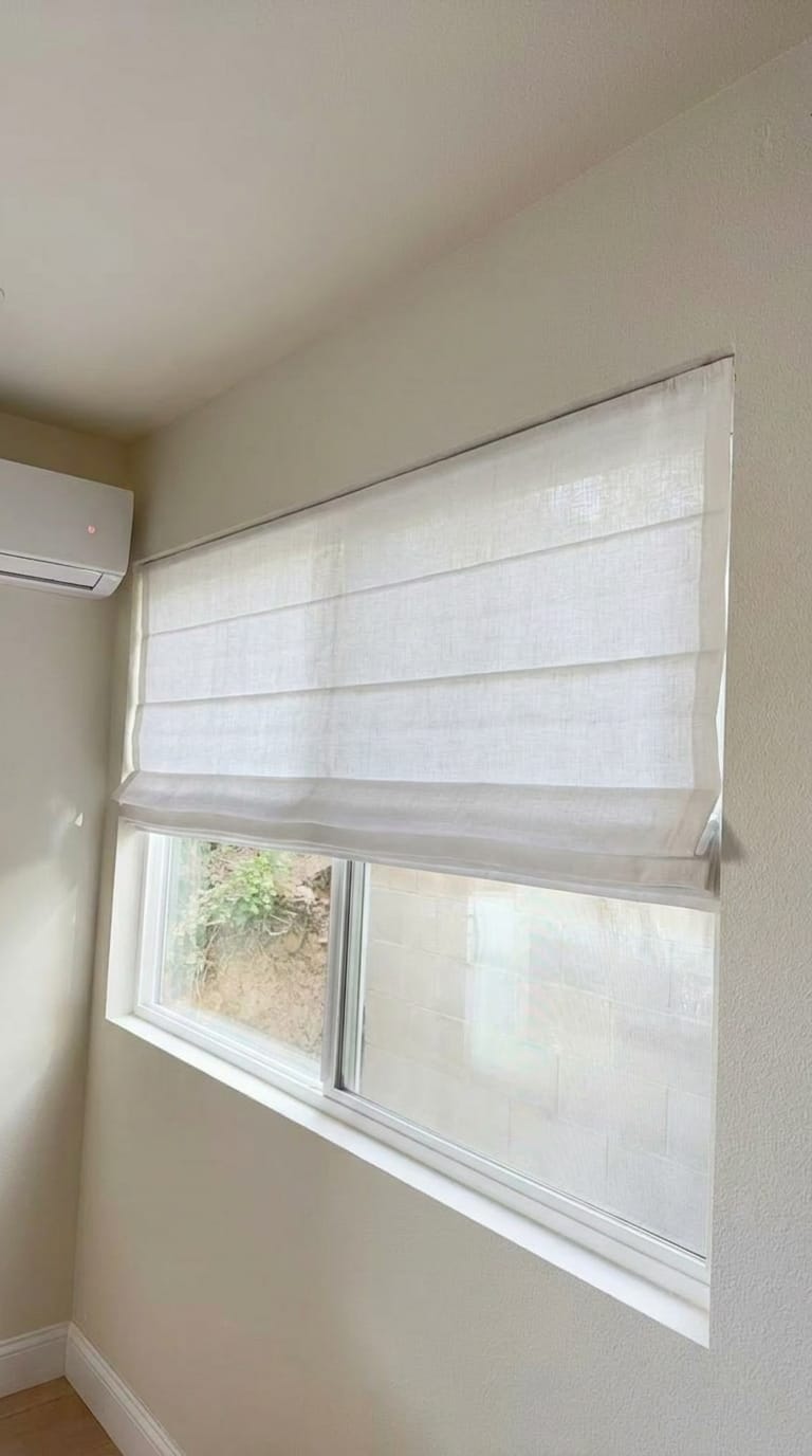 Customer photo review of Luma Custom Roman Shades