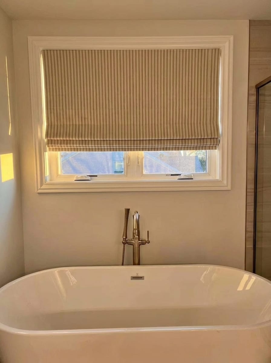 Customer photo review of Zaria Custom Roman Shades