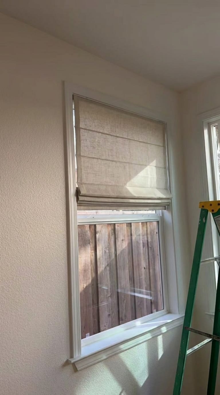 Customer photo review of Jessa Custom Roman Shades