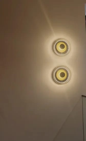 Customer photo review of Nowoczesny Plafon LED Sufitowy z Szkła w Dymionej Szarości lub Bursztynie – Eleganckie Oświetlenie do Przedpokoju