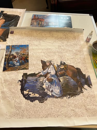 Customer photo review of 80 Color Custom Paint by Numbers