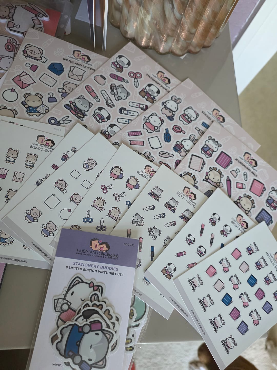 Customer photo review of Stationery Buddies Sticker Set