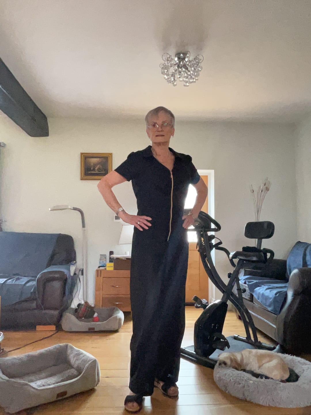Customer photo review of Washed Linen Blend Fabric