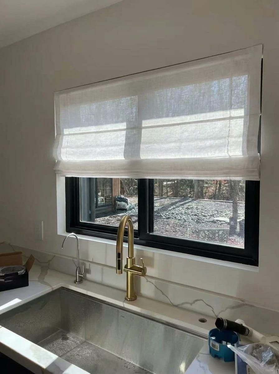 Customer photo review of Luma Custom Roman Shades