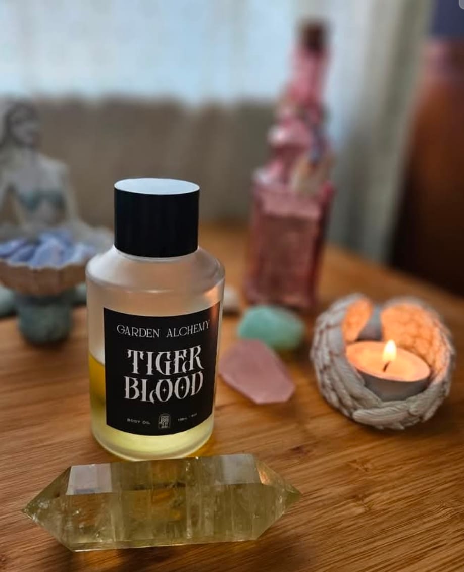 Customer photo review of TIGER BLOOD BODY OIL